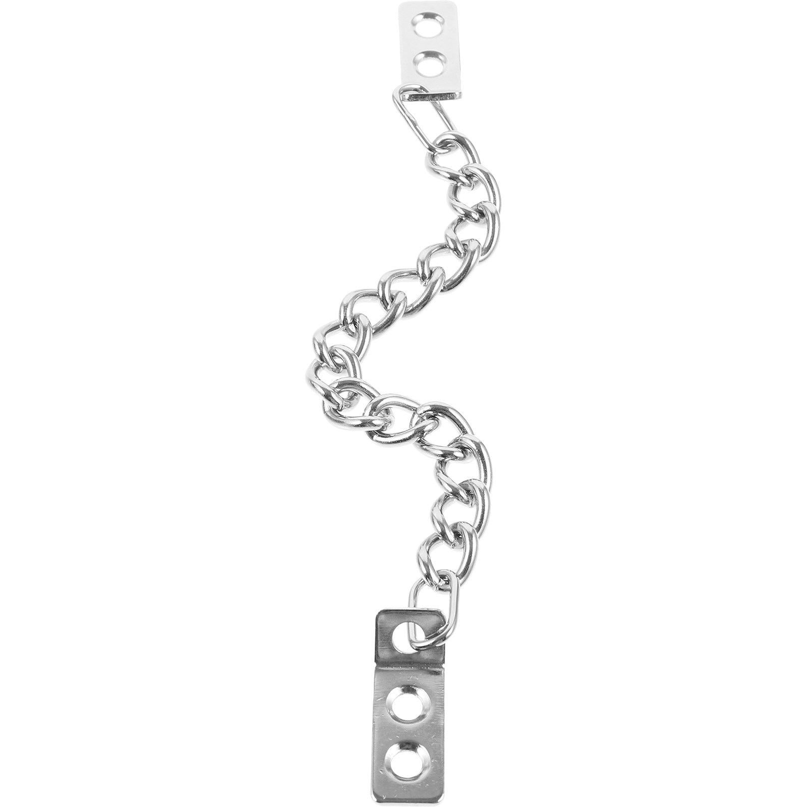 Security Chain Door - 金属製ドアチェーン盗難防止セキュリティラッチフロントドアキャビネット用吊り下げロック頑丈な安全チェーンハードウェア