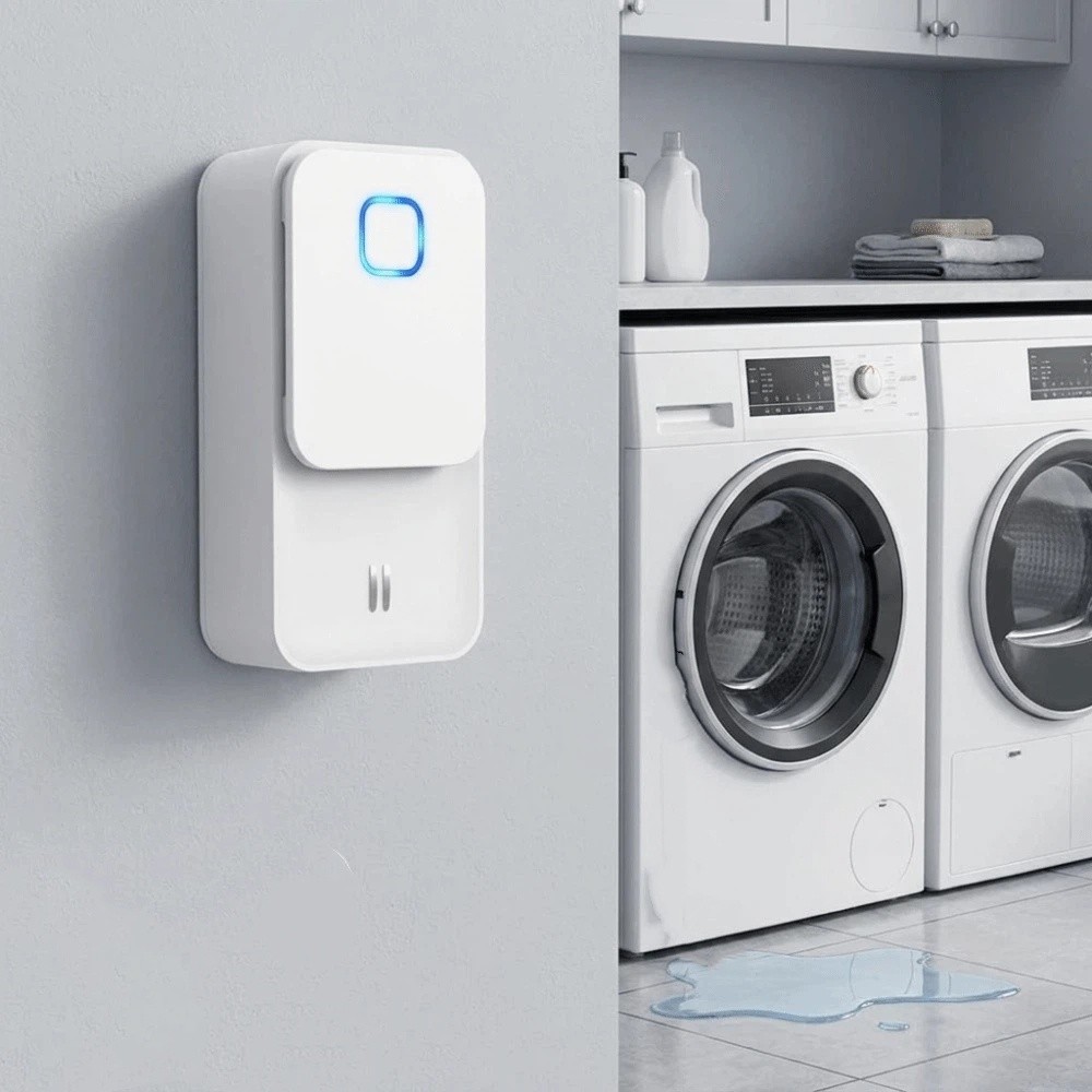 Water Alarm Sensor - WiFi接続 WiFi水浸センサー 二重表面検知 コンパクト設計 ホームセキュリティ 漏水警報器