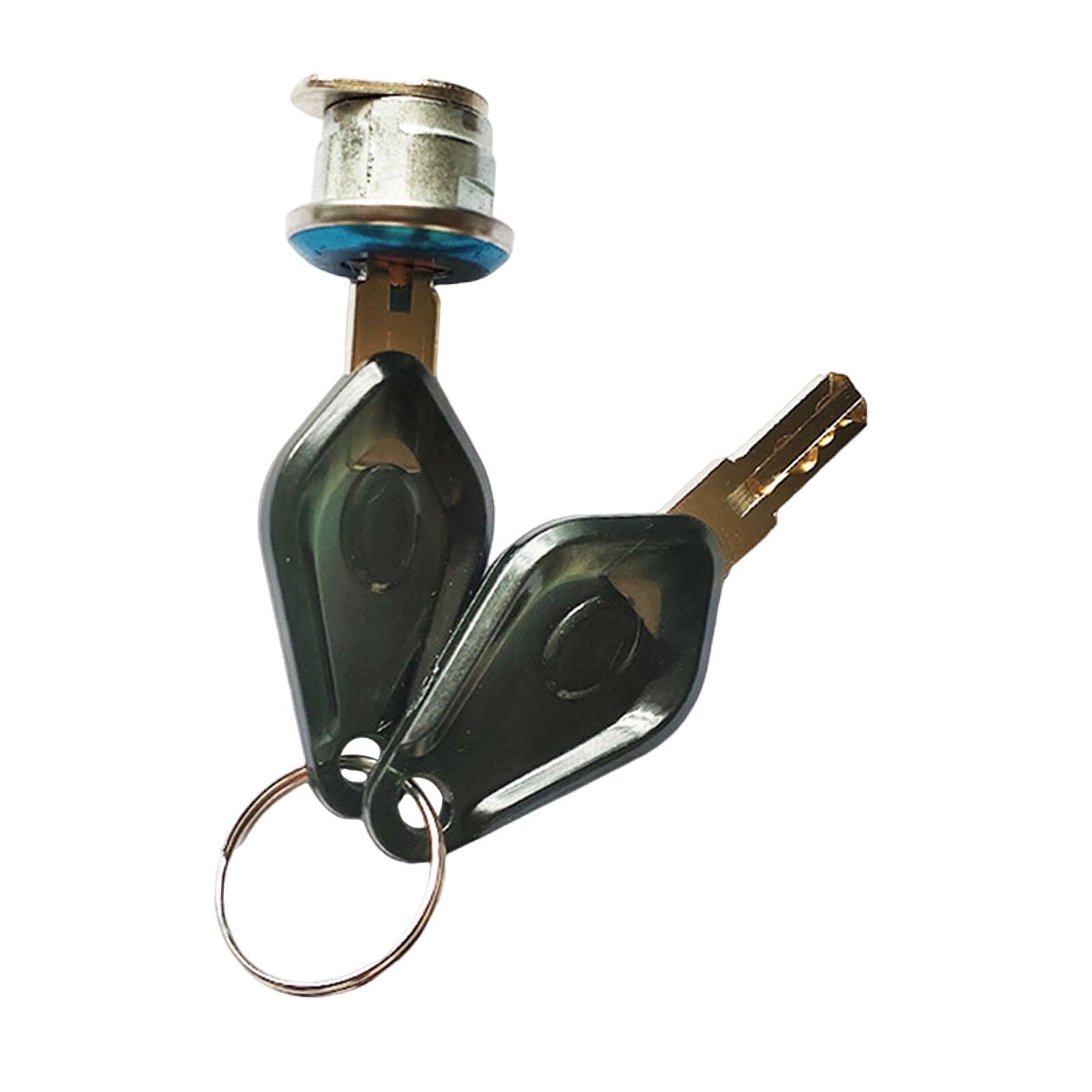 Lockbox Key Secure - 鍵付きバイクリアトランクロック、金属製ツイストノブロック金具、信頼性の高いスクーター収納ボックスセキュリティ用