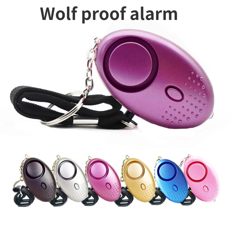 Personal Alarm Keychain - 130dB 抗オオカミ少女子供女性自己防衛警報セキュリティ保護警報個人安全悲鳴大声緊急警報キーホルダー