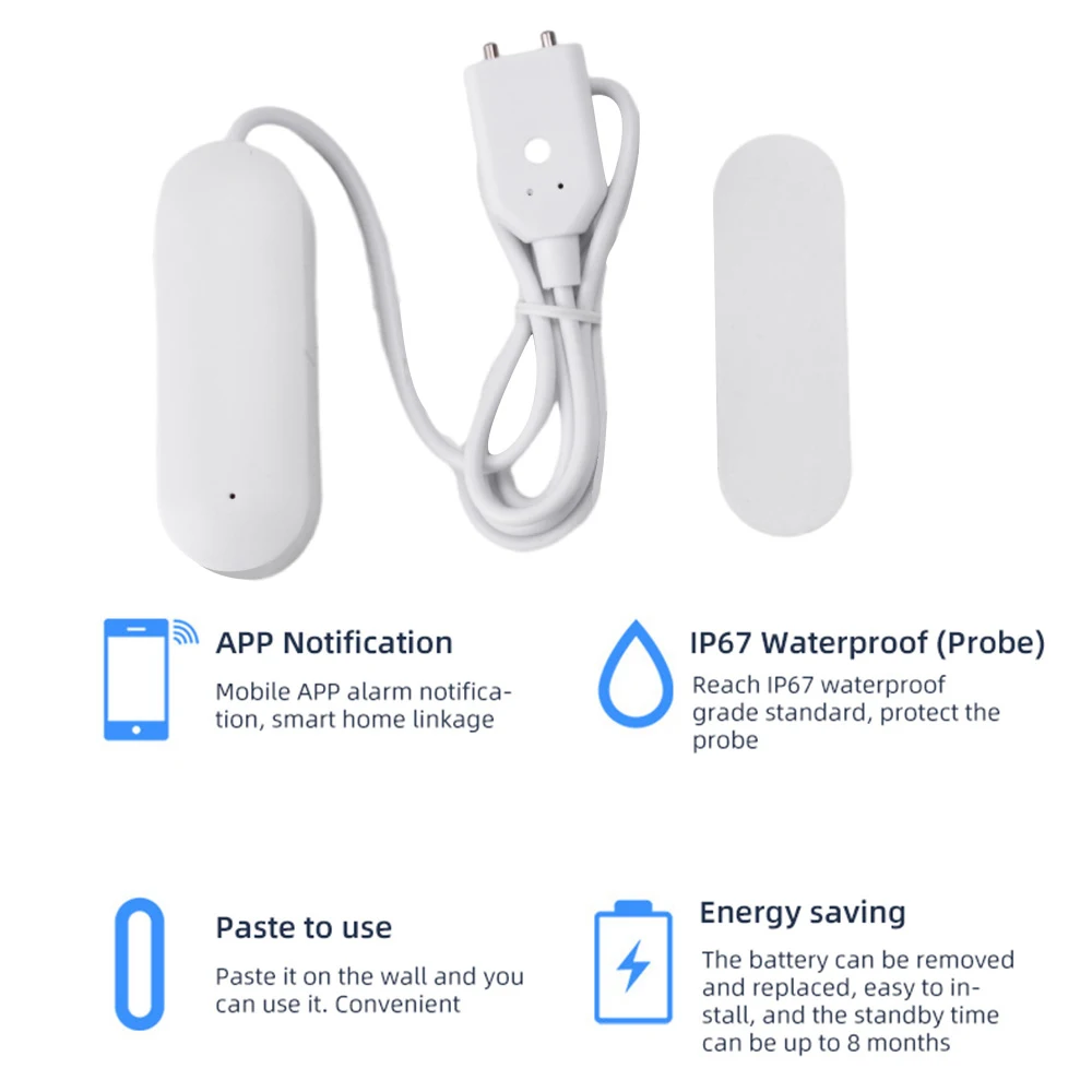 水漏れセンサー スマートホーム水道モニター 瞬時アラーム付き - Water Alarm Sensor のレビューと価格