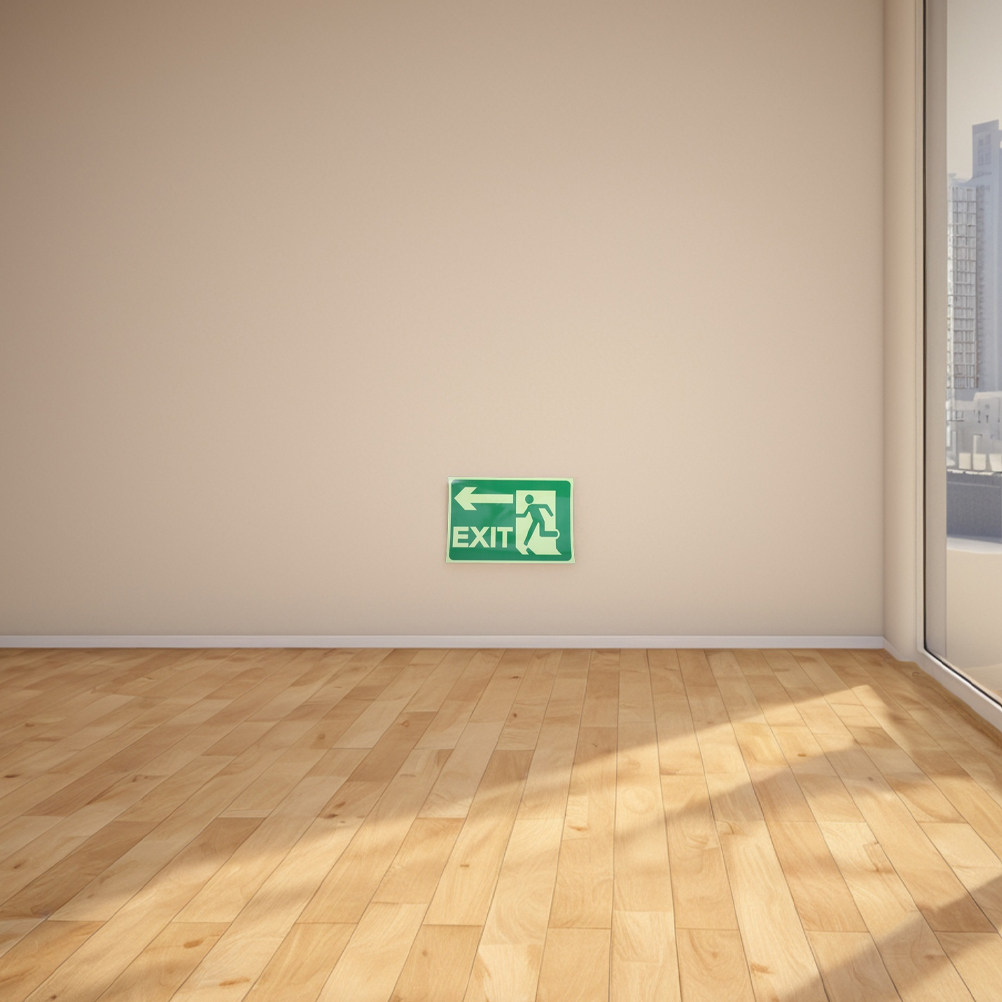 4枚セット 光る避難指示ステッカー 発光安全方向指示 緊急避 - Emergency Exit Sign のレビューと価格