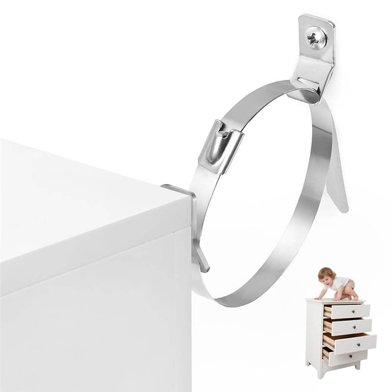 A04G-本棚キャビネット用地震ストラップ 10 個金属家具 - Earthquake Anchor Strap のレビューと価格