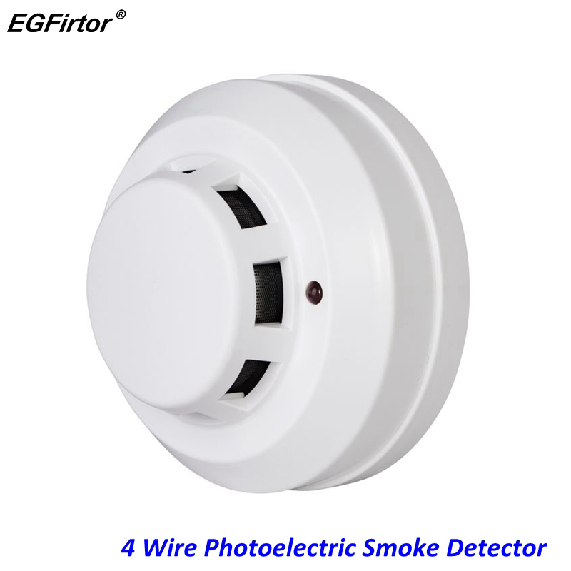 火災警報 4 ワイヤー光電煙検出器リレー出力リレー操作 NO - Smoke Detector Interconnected のレビューと価格