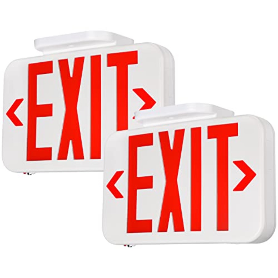 LED非常口標識、バッテリーバックアップ付き非常口灯、両面、 - Emergency Exit Sign のレビューと価格