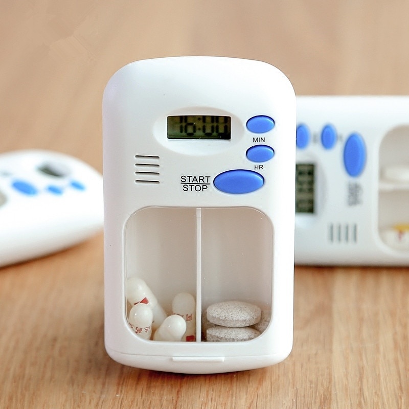 ミニポータブルピルリマインダー薬物アラームタイマー電子ボック - Medicine Cabinet Lock のレビューと価格