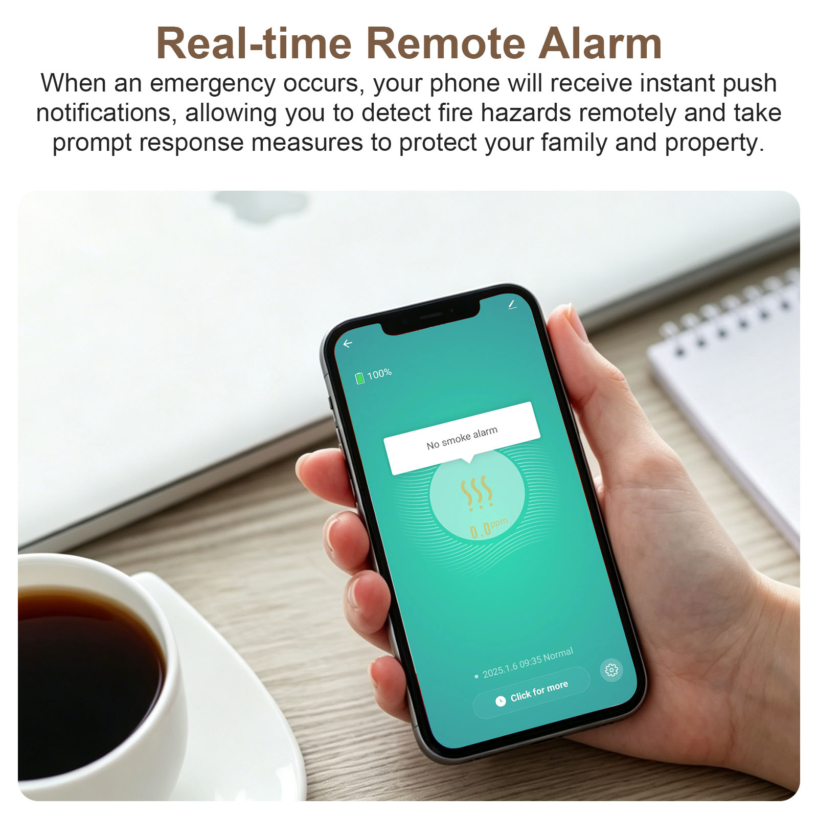 ZigBee WiFiスマート煙感知器アラーム、Tuya S - Smoke Detector Interconnected のレビューと価格