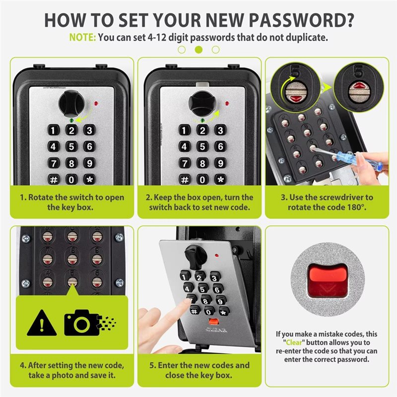 DIGIT-防水ロックボックス、暗証番号付き大型セキュリティ - Lockbox Key Secure のレビューと価格