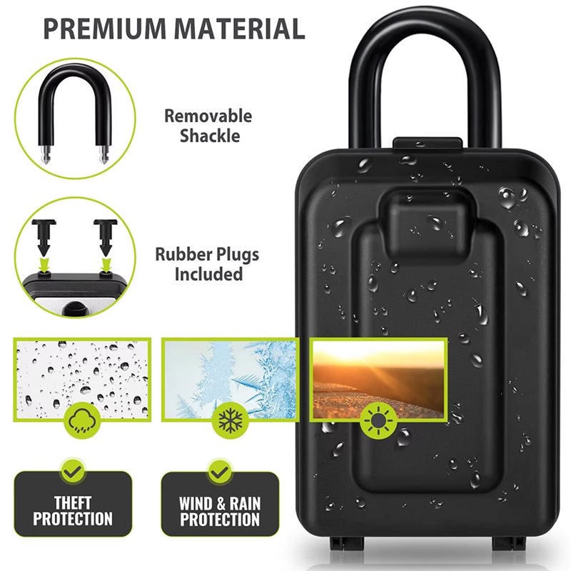 DIGIT-防水ロックボックス、暗証番号付き大型セキュリティ - Lockbox Key Secure のレビューと価格