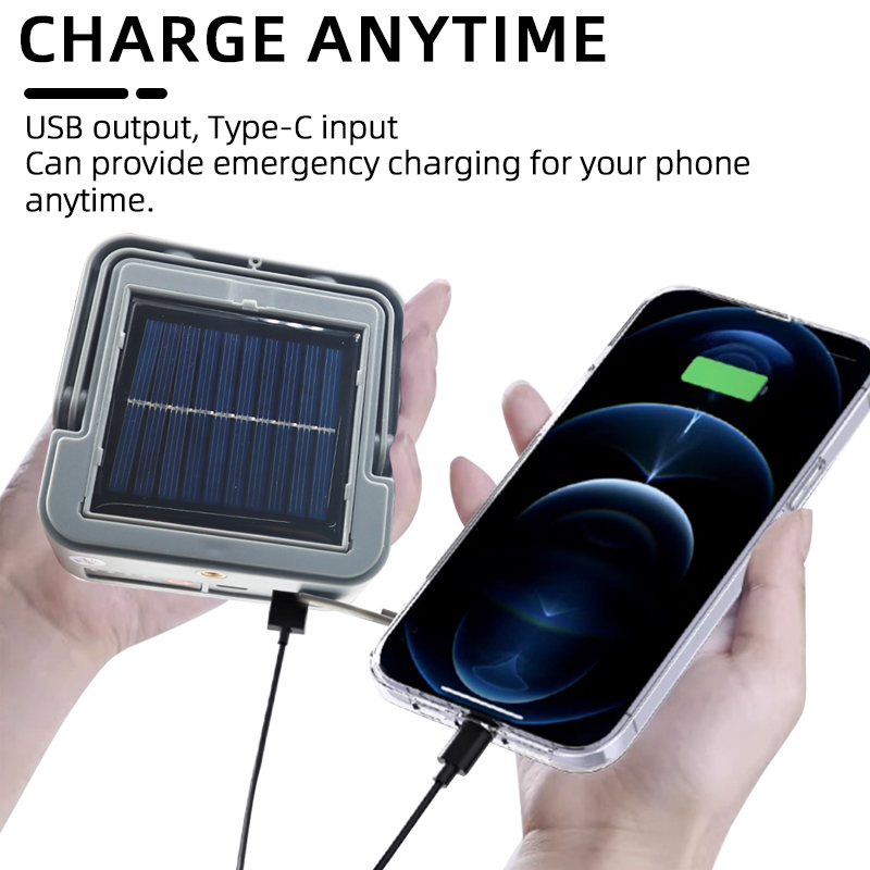 充電式LEDソーラー街路灯LED屋外投光器Type-C US - Power Outage Light のレビューと価格