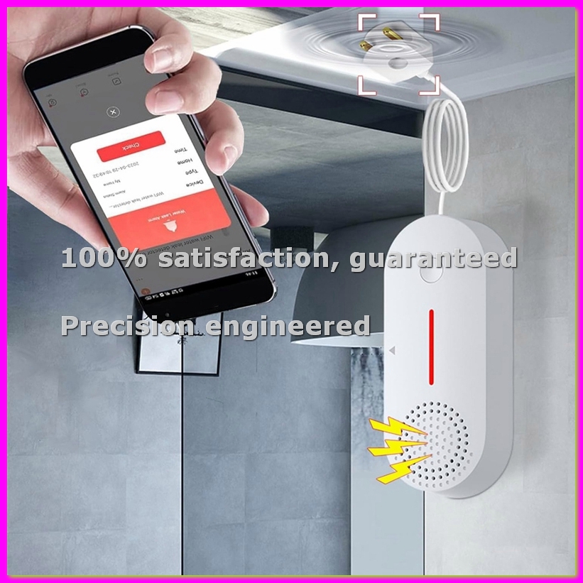水検知アラーム、スマート水センサー、アプリリモート付き100 - Water Alarm Sensor のレビューと価格