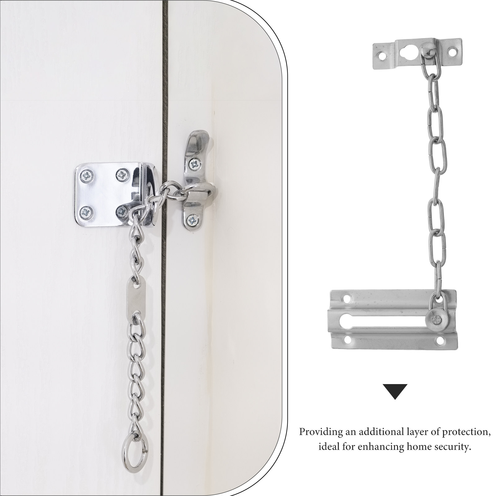 頑丈なドアチェーンロック、内側および正面玄関用の盗難防止プレ - Security Chain Door のレビューと価格