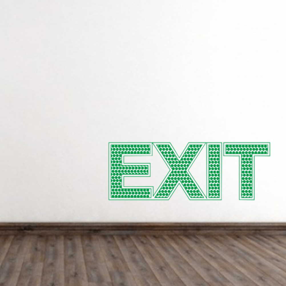 暗闇で光る非常口ウォールステッカー、発光安全標識デカール（緊 - Emergency Exit Sign のレビューと価格