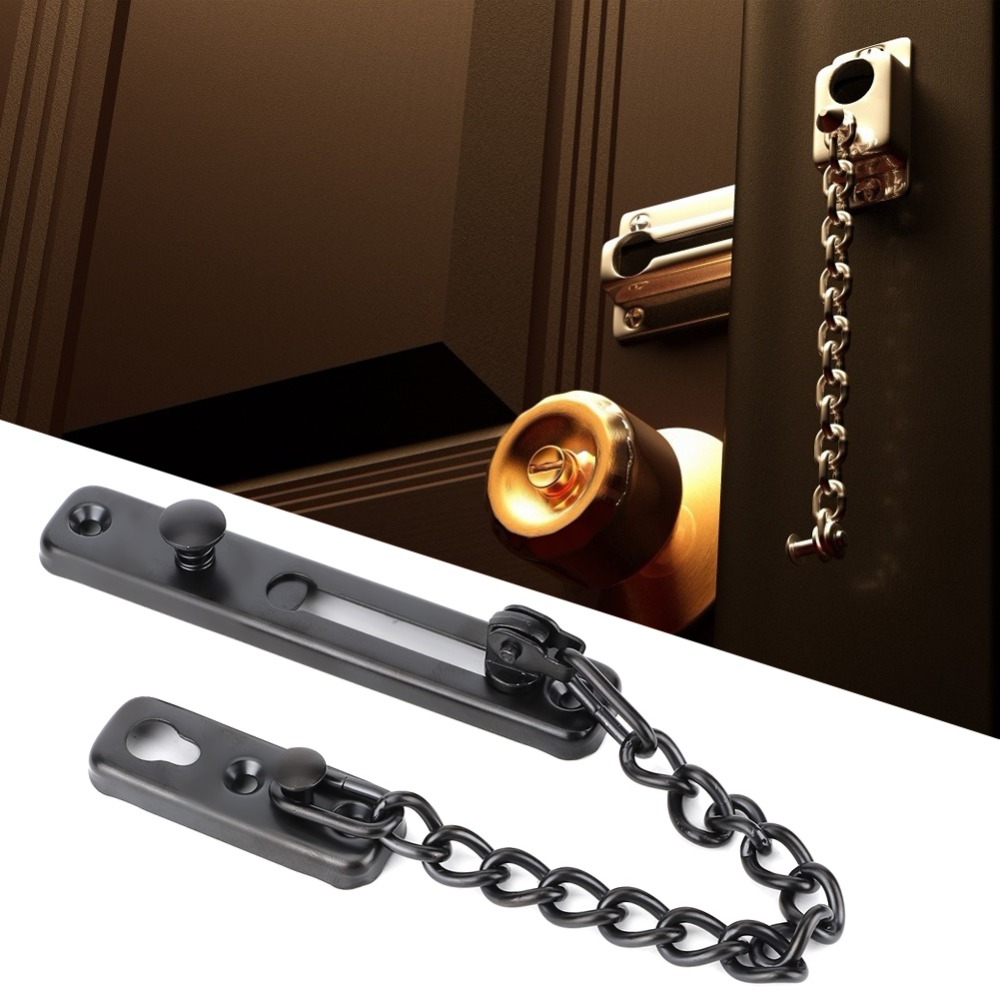 ステンレス鋼ステンレス鋼ドアセキュリティチェーンブラック、シ - Security Chain Door のレビューと価格