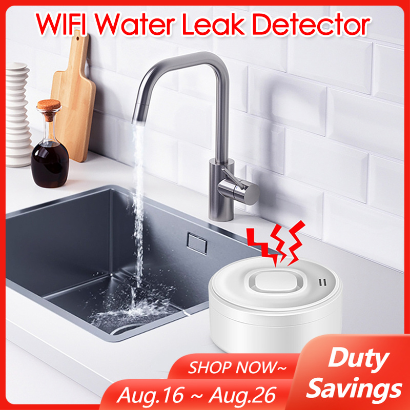 スマートWIFI水漏れ検知器 100dB大音量アラーム リモ - Water Alarm Sensor のレビューと価格
