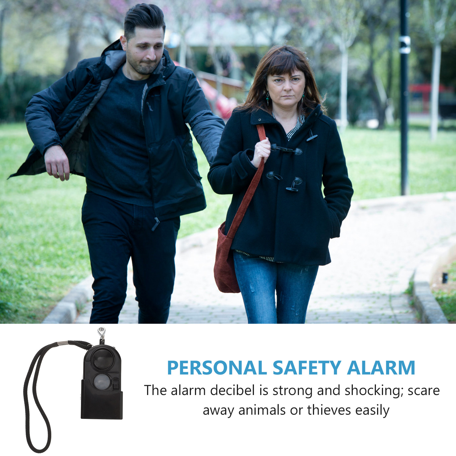 女性向けプレミアムパーソナルアラームキーチェーン、ワイヤレス - Personal Alarm Keychain のレビューと価格